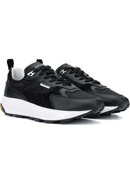 Dıno Bıgıonı Erkek Tekstil Deri Siyah Sneakers & Spor Ayakkabı 1026 5010 Erk Ayk Y24 Black