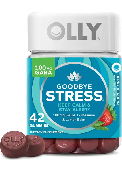 Goodbye Stress Gaba, L-Theanine, Lemon Balm 42 Gummies