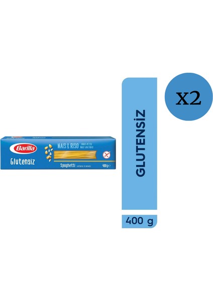 Glutensiz Spagetti 400 gr x 2 Adet