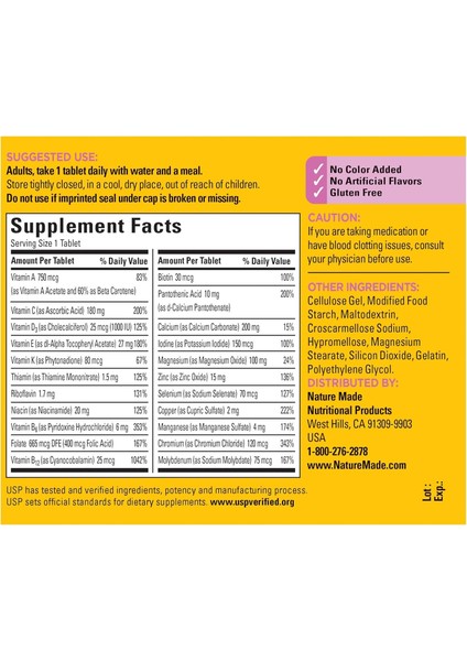 Women's Multivitamin 50+ 90 Tablet fiyatları