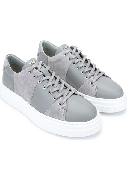 Erkek Hakiki Deri Sneakers & Spor Ayakkabı 352 20352 Erk Ayk Y24 Grı Anl/tas Suet