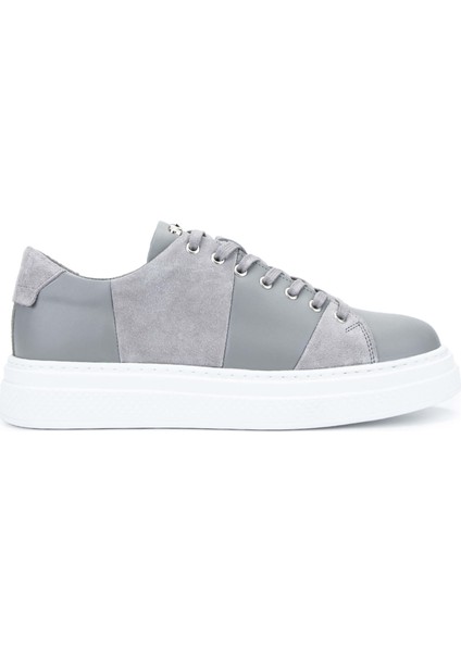 Erkek Hakiki Deri Sneakers & Spor Ayakkabı 352 20352 Erk Ayk Y24 Grı Anl/tas Suet