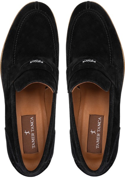 Erkek Hakiki Deri Siyah Süet Loafer Ayakkabı 537 3190 Erk Ayk Y23 Sıyah Suet indirimleri