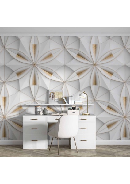 3 Boyutlu Kar Tanesi Desenli Duvar Kağıdı Baskı fırsatları