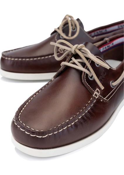 Erkek Hakiki Deri Kahverengi/beyaz Casual Ayakkabı 496 B3620 Erk Ayk Y24 Brown/whıte fırsatları