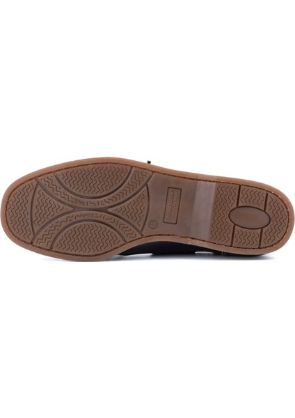Erkek Hakiki Deri Lacivert/kahverengi Casual Ayakkabı 496 B3620 Erk Ayk Y24 Navy/brown