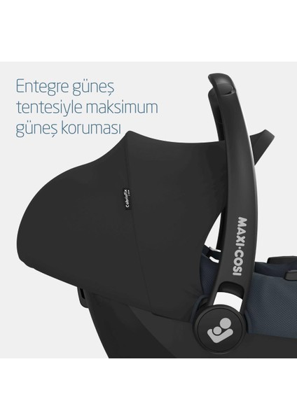 Soho-Cabriofix I-Size Ana Kucaklı Ultra Kompakt Seyahat Sistem Bebek Arabası Green-Graphite