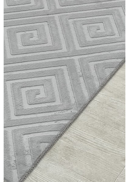 Delüx Üstün Kalite Kaymaz Taban Yolluk Halı Gri indirimleri