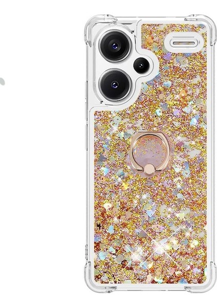 Xiaomi Redmi Note 13 Pro Plus Kılıf Sulu Yüzüklü Standlı Milce Kapak