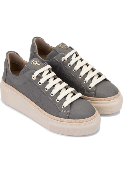 Kadın Hakiki Deri Koyu Gri Sneakers & Spor Ayakkabı 937 5022-09 Bn Ayk Y23 K.grı Fltr