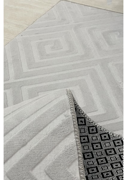 Delüx Üstün Kalite Kaymaz Taban Yolluk Halı Gri fırsatları