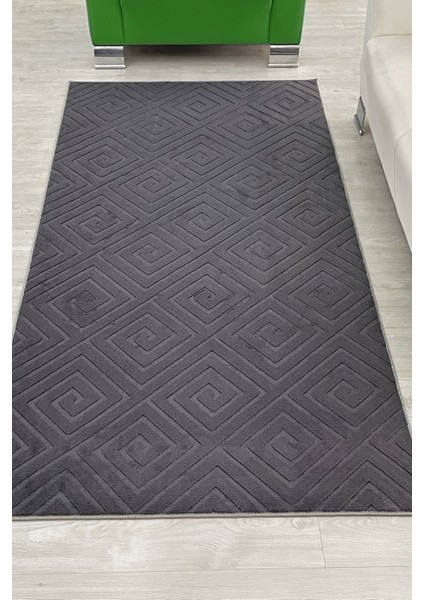 Delüx Üstün Kalite Kaymaz Taban Yolluk Halı Antrasit fiyatları