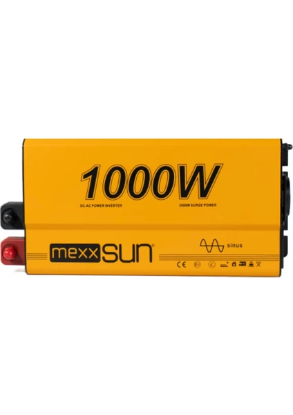 12 Volt 1000 Watt Tam Sinüs Inverter