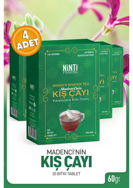 Madenci Kış Çay 4 Adet