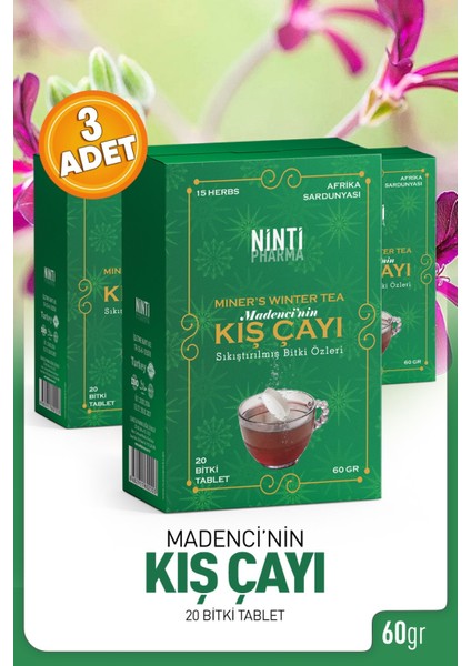 Madenci Kış Çayı 3 Adet