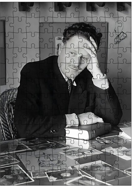 Karizma Tablo Ahşap Mdf Puzzle Yapboz Nazım Hikmet 120 Parça 25*35 cm