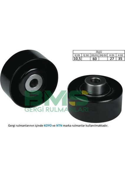 Alternatör Gergi Rulmanı Ford Tourneo Connect 04 14 1.8 Tdci