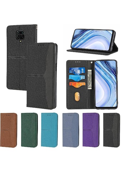 Xiaomi Redmi Için Not 9 Pro Max Kredi Kartı Tutucu Flip Folio Kitap Pu (Yurt Dışından)