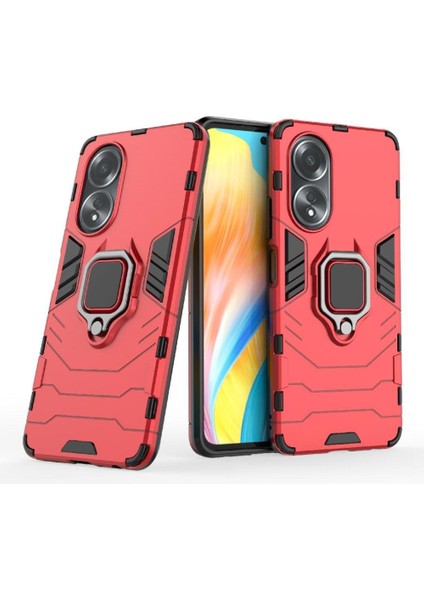 Oppo A58 4g 360 &deg; Dönen Halka Askeri Damla Koruma Kickstand Için Kılıf (Yurt Dışından)