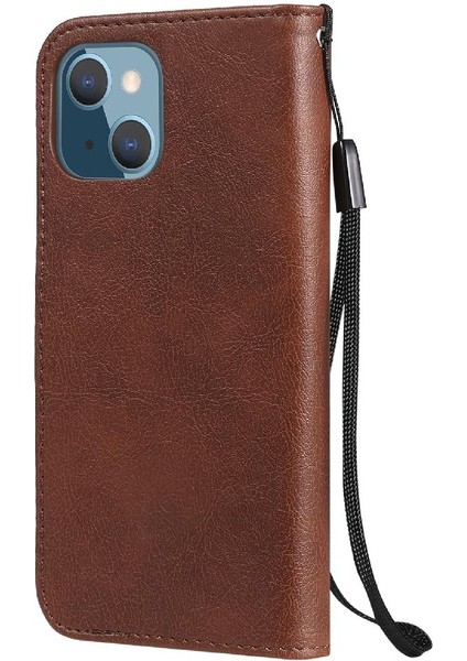Kart Yuvası ile iphone 13 Mini Için Flip Case Iş Cüzdan Telefon Kılıfı (Yurt Dışından)