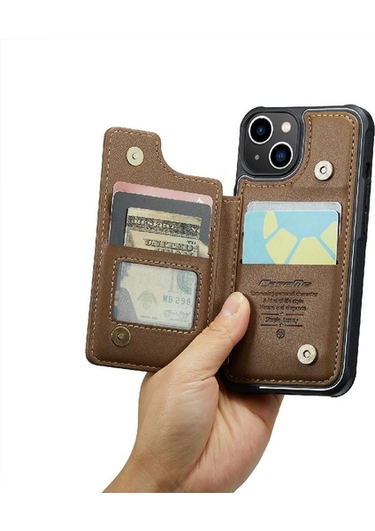 IPhone 14 Için Caseme Cüzdan Durumda Pu Deri Kickstand Ince Darbeye (Yurt Dışından) modelleri