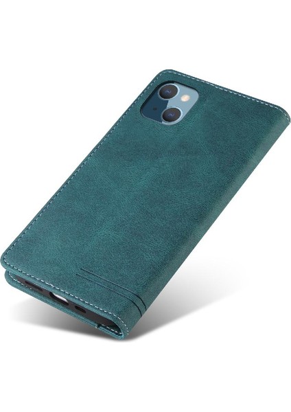 IPhone 13 Mini Iki Kart Yuvaları Için Kılıf Kickstand Premium Deri Premium (Yurt Dışından)