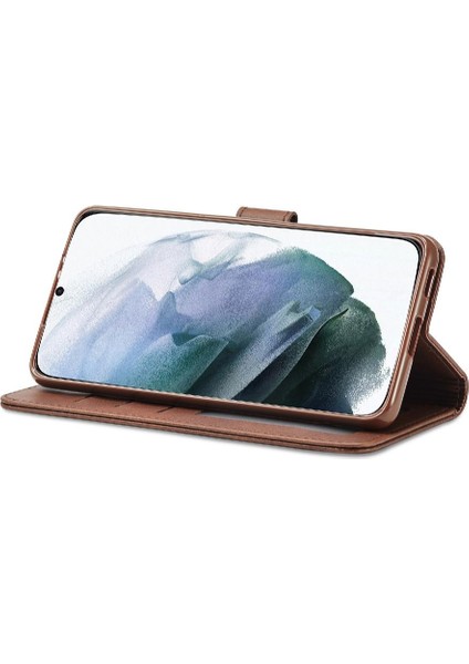 Samsung Galaxy S21 Fe Buzağı Doku Yatay Çevir Deri Kılıf (Yurt Dışından) modelleri
