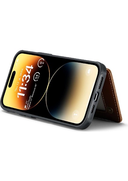 IPhone 14 Pro Max Kart Tutucu Pu Deri Kickstand Için Caseme Cüzdan Kılıf (Yurt Dışından)