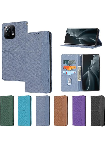 Xiaomi Mi 11 Lite Için Kılıf El Cüzdan Flip Folio Kitap Kredi Kartı Tutucu (Yurt Dışından)