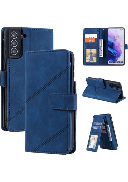 Samsung Galaxy S21 Manyetik Bileklik Kart Tutucu Kickstand Pu (Yurt Dışından)