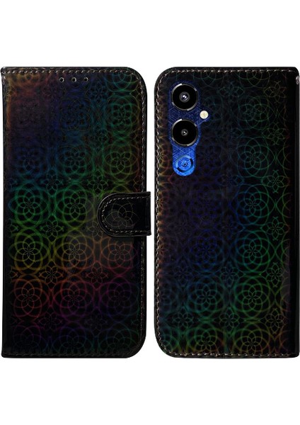 Tecno Pova 4 Pro Için Kılıf Standı Tutucu Glitter Renkli Cüzdan Kılıf Kartı (Yurt Dışından)