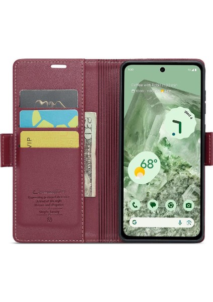 Google Piksel 8A Darbeye Vaka Kickstand Anti Dolandırıcılık Kartı Için Caseme Durumda (Yurt Dışından) modelleri