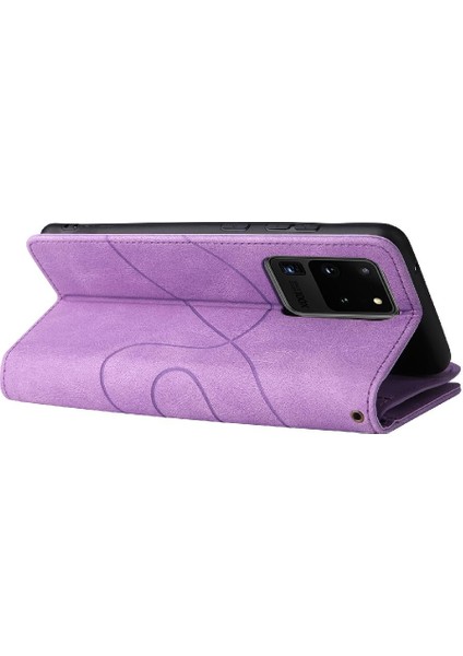 Samsung Galaxy S20 Ultra Fermuar Cüzdan Tarzı Dokuz Kart Yuvaları Için Kılıf (Yurt Dışından)