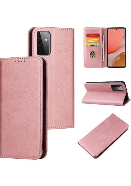 Samsung Galaxy A73 5g Tam Koruma Deri Folio Flip Case (Yurt Dışından)