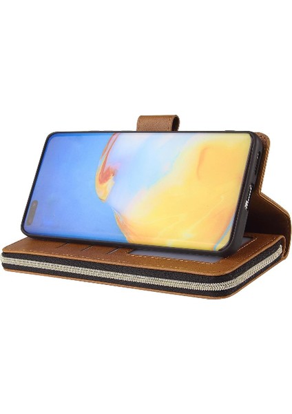 Huawei P40 Pro Flip Kapak Için Kılıf Fermuar Cep Kart Tutucu ile El 9 (Yurt Dışından) indirimleri