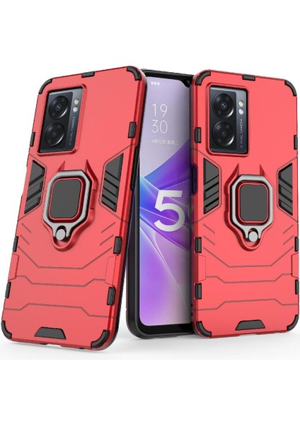 Oppo A57 5g Için Kılıf 360 &deg; Dönen Halka Askeri Damla Koruma Darbeye (Yurt Dışından)
