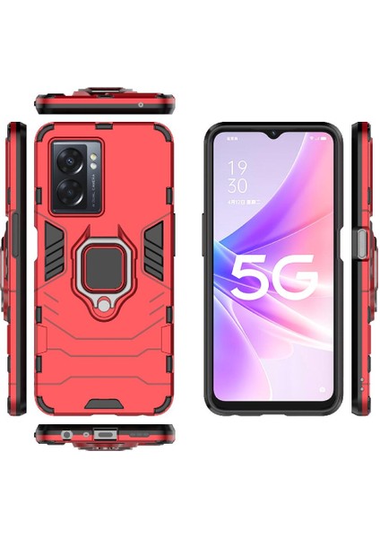 Oppo A57 5g Için Kılıf 360 &deg; Dönen Halka Askeri Damla Koruma Darbeye (Yurt Dışından) fiyatları
