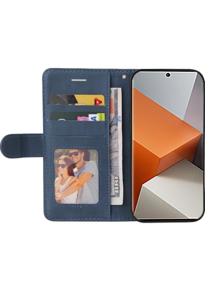 Xiaomi Redmi Not Için Kılıf 13 Pro Artı Kart Yuvası Standı ile Pu Deri (Yurt Dışından)