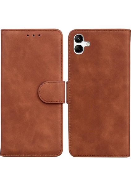 Samsung Galaxy F04 Kart Yuvası Manyetik Standı Tutucu Premium Için Flip Case (Yurt Dışından)