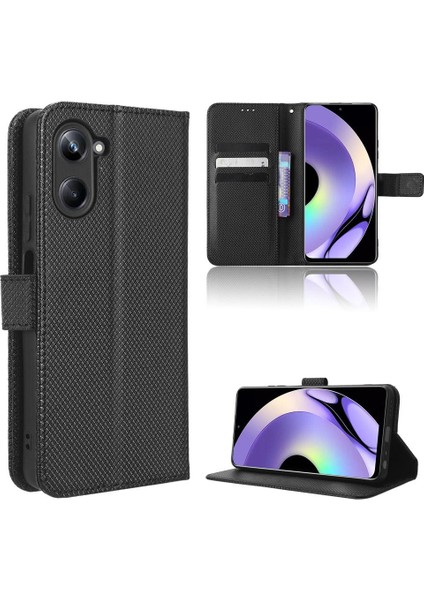 Realme 10 Pro Için Kılıf Kapak Manyetik Cüzdan Kart Tutucu Kickstand (Yurt Dışından)