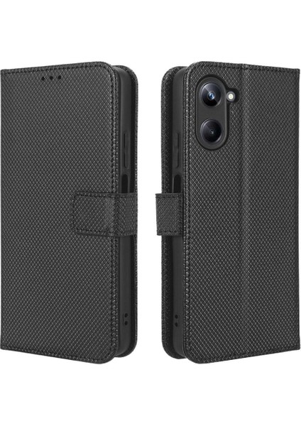 Realme 10 Pro Için Kılıf Kapak Manyetik Cüzdan Kart Tutucu Kickstand (Yurt Dışından)