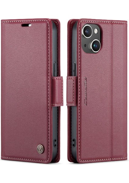 IPhone 14 Için Caseme Durumda Cüzdan Kılıf Kickstand Anti Dolandırıcılık Kart Yuvası Kılıf (Yurt Dışından)