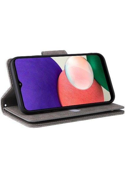 Samsung Galaxy A22 Için Kılıf 5g Kart Tutucu Fermuar Cüzdan Kapak ile El (Yurt Dışından) modelleri