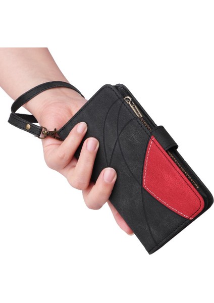 Kart Yuvası Standı Kickstand Iki Renkli Xiaomi Redmi Not 13 4g Için Kılıf (Yurt Dışından)