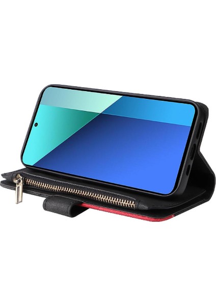 Kart Yuvası Standı Kickstand Iki Renkli Xiaomi Redmi Not 13 4g Için Kılıf (Yurt Dışından)