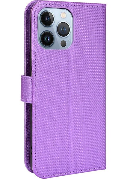 IPhone 13 Için Kılıf Pro Manyetik Cüzdan Kart Tutucu Kapak Kickstand (Yurt Dışından)