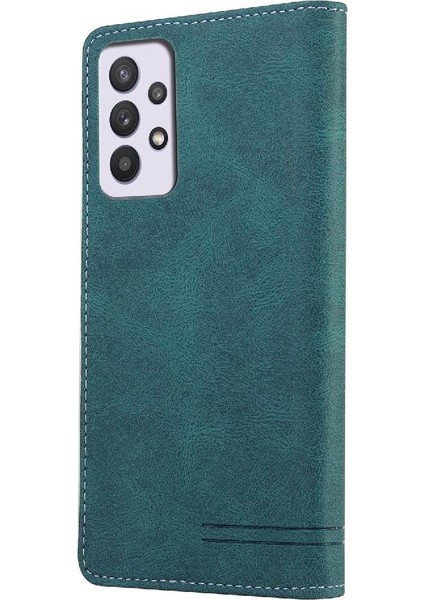 Samsung Galaxy A33 5g Kickstand Premium Deri Iki Kart Yuvaları Için Kılıf (Yurt Dışından) fırsatları