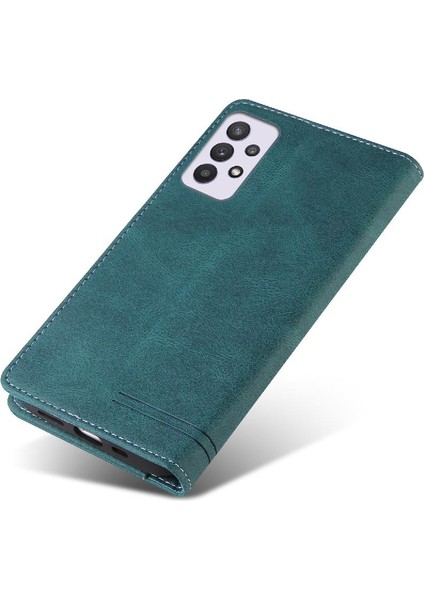 Samsung Galaxy A33 5g Kickstand Premium Deri Iki Kart Yuvaları Için Kılıf (Yurt Dışından) indirimleri