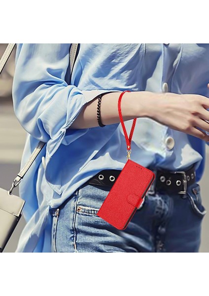 Telefon Kılıfı Için Xiaomi Redmi 12 4g Flip Folio Kart Yuvaları Tutucu Cüzdan Pu (Yurt Dışından)