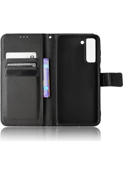 Samsung Galaxy S21 Fe Kart Tutucu Için Kickstand Manyetik Cüzdan Kapak (Yurt Dışından) fırsatları